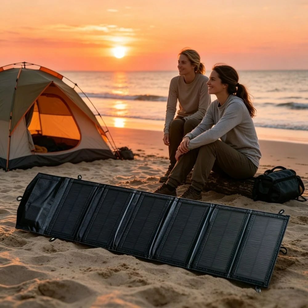 100W Dual USB Waterproof Portable Foldable Solar Panel Charger Outdoor Emergency Solar Power Supply Backpack Gear for Outdoor