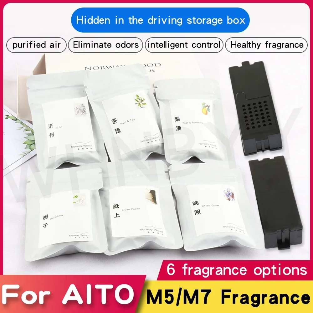 

For Huawei AITO M7 M5 Car Aromatherapy Fragrance Box Seres Replacement Block Core Perfume for Vehicle Interior Scents