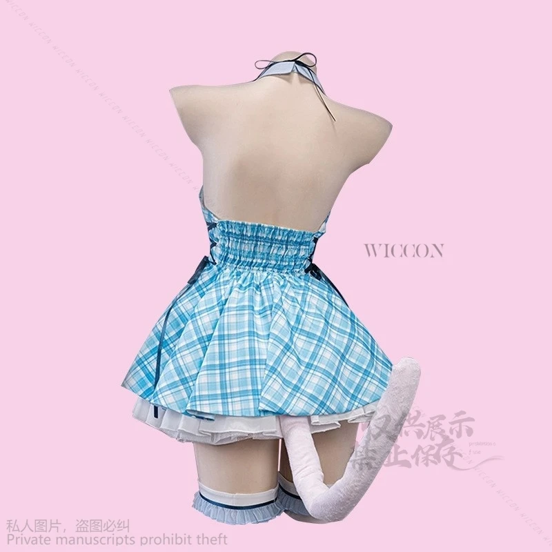 Nekopara-Costume de Cosplay de Dessin Animé pour Fille, PoinRobe de Lolita Kawaii, Chocolat et Vanille, Idol Stage Maid, Halloween Cos