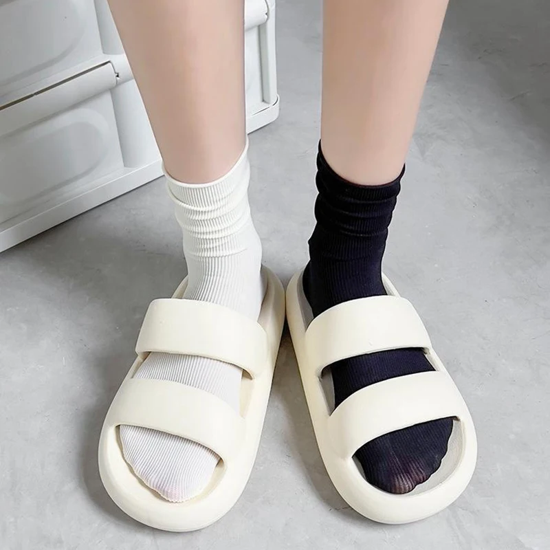 10Pairs Women Mid Length Socks Solid Colors Black White Casual Socks Soft Comfortable Lightweight Breathable Casual Socks