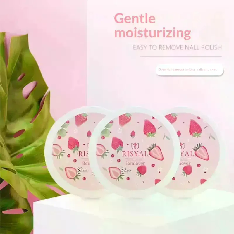 32 pz/scatola Forniture per la rimozione delle unghie usa e getta Naturale Sicuro Smalto per unghie Colla Rimozione Asciugamano Pezzo per unghie Strumenti per manicure