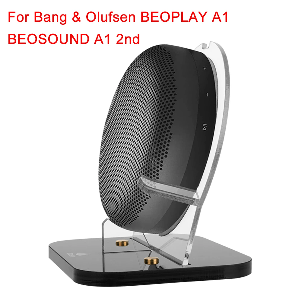 Acrylic Speaker Desktop Stand Smart Speaker Holder with Cushion Pad for Bang & Olufsen Beoplay A1/Beosound A1 2nd