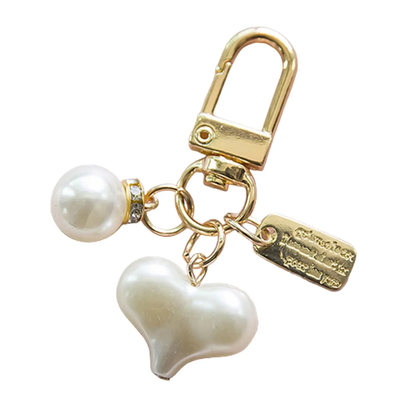 พวงกุญแจตุ๊กตาประดับมุกเทียม จี้ห้อยกระเป๋า แฟชั่น ของตกแต่งกระเป๋าสำหรับผู้หญิง กระเป๋าเป้ ของชำร่วยงานปาร์ตี้