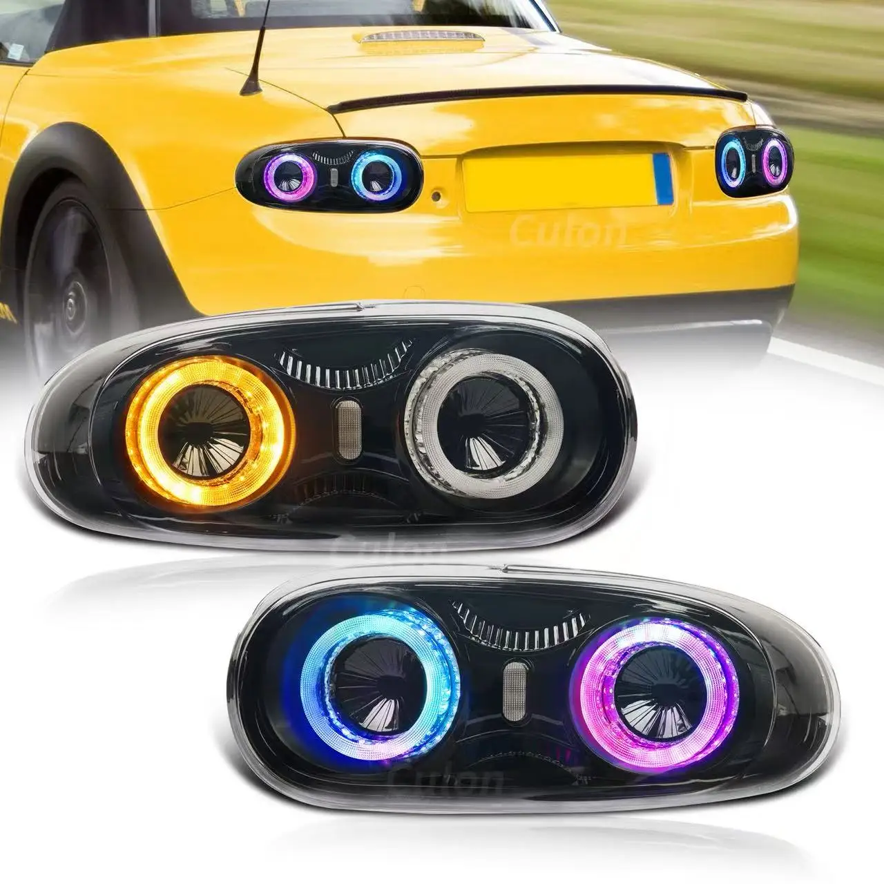

Светодиодный задний фонарь RGB для Mazda MX-5 (NC2) (NC3) 2009-2015, анимация запуска и последовательный указатель поворота