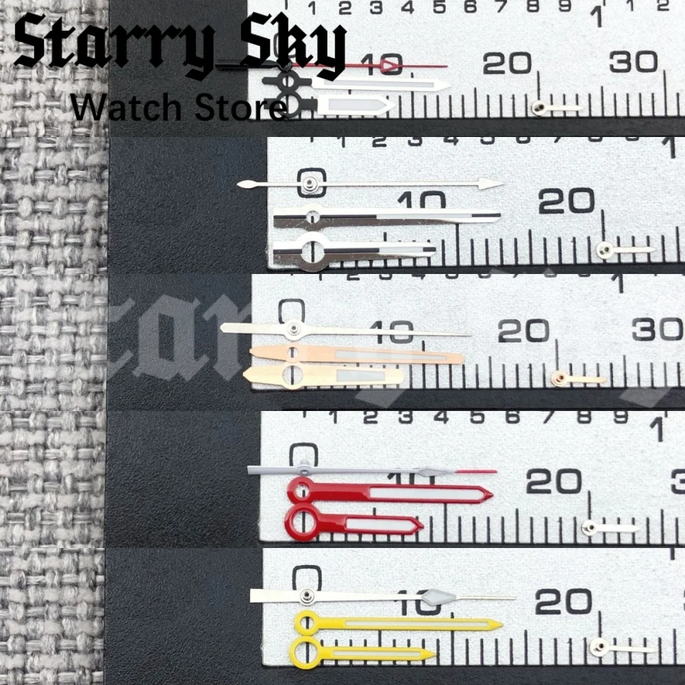 السماء المرصعة بالنجوم 30 مللي متر مؤشر الفضة/الذهب الأخضر الباندا ساعة الطلب 6 دبابيس ساعة اليد مع الأخضر مضيئة مناسبة لحركة الكوارتز VK63 #6