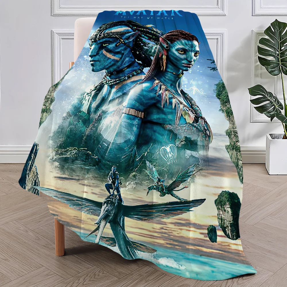 Manta de Avatar de película de ciencia ficción clásica, alfombra de felpa para sofá, sala de estar, oficina, dormitorio, cumpleaños, hogar, viajes, regalos para niños