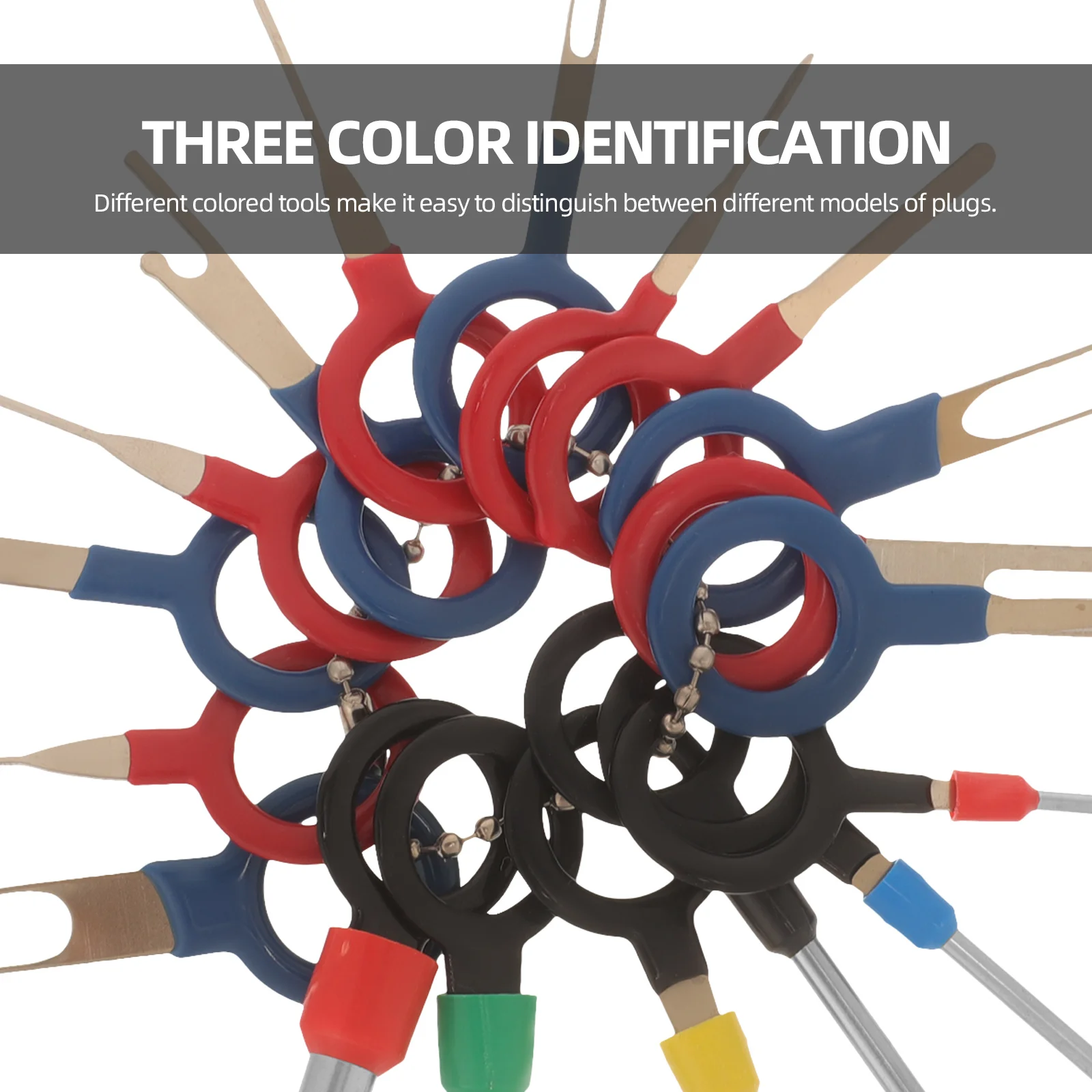 

1Set Pin Removal Tool Terminal Ejector Automotive Electrical Tools Multi-Functional Design Rubber Grip Easy Operation