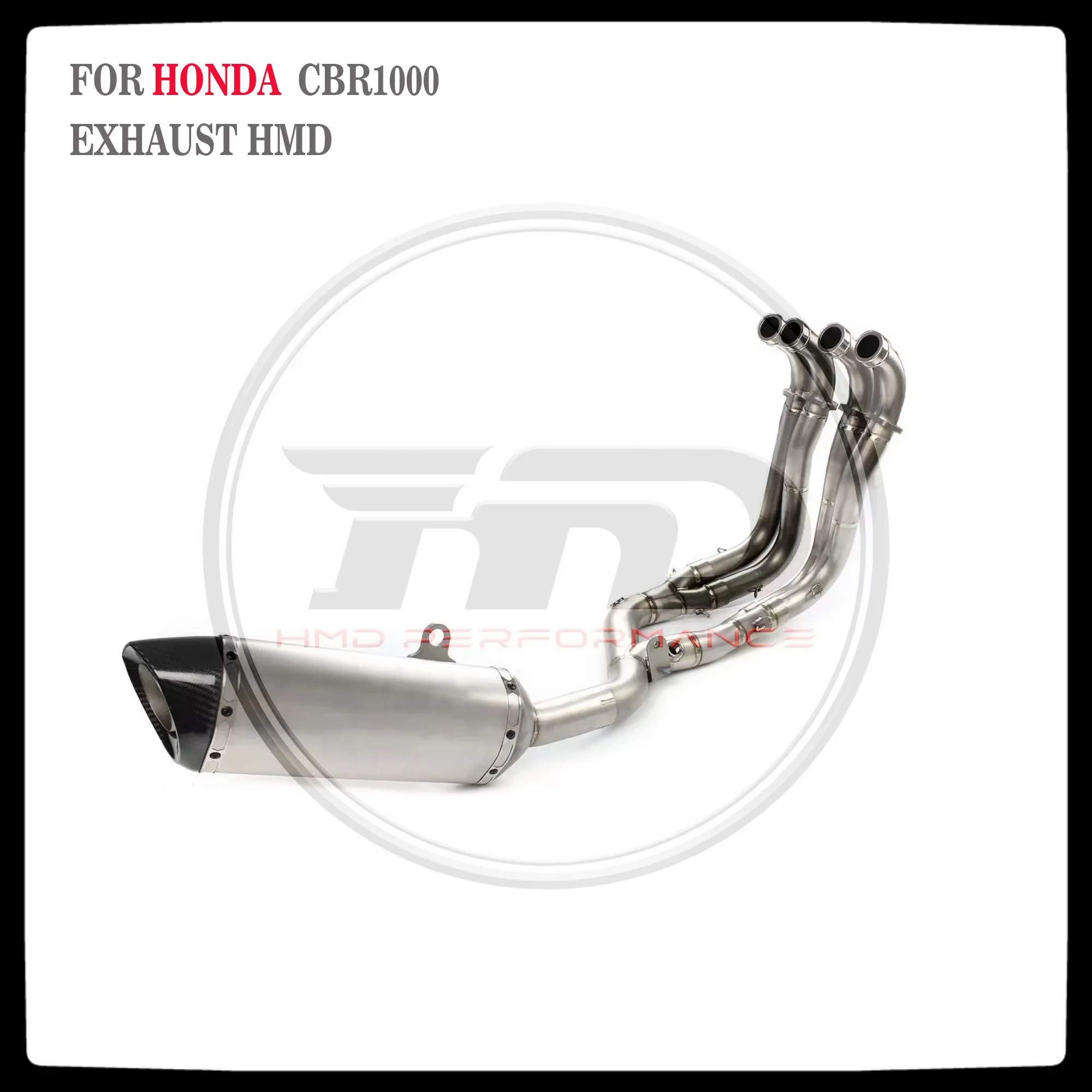 HMD Titanium Motorcycle Exhaust System Performance Catback For Honda CBR1000RR Racing Muffler