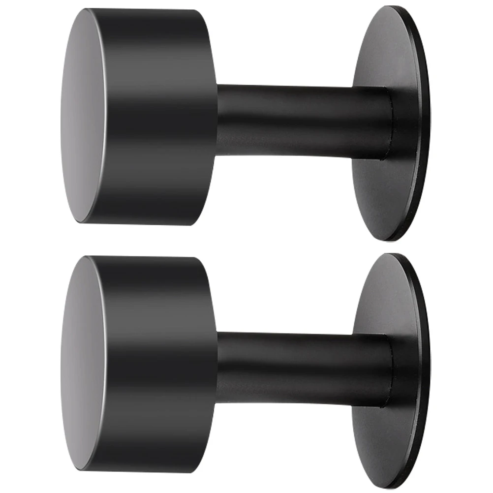 

2Pcs Door Stopper Stainless Steel Surge Protector Floor Mount Wall Bumpers Glass Door Shield Bottom Stoppers AntiSlip