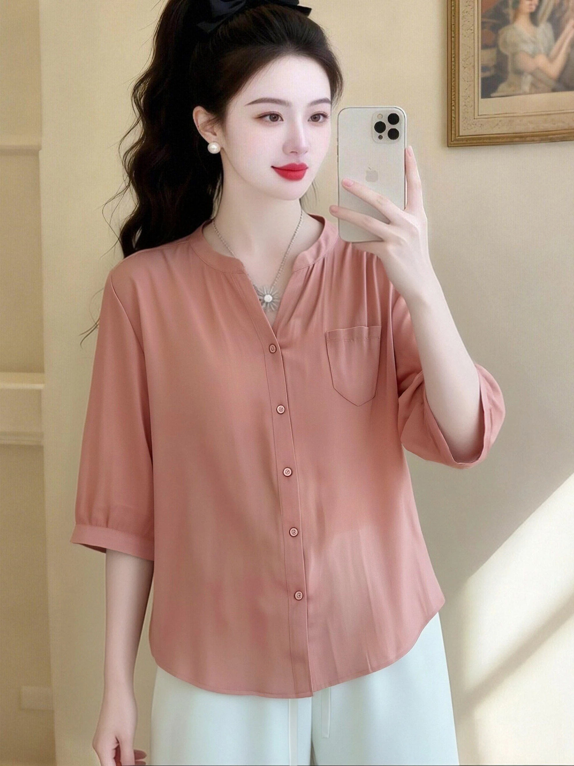 

Деловой повседневный женский летний костюм 2026: новая модель, одежда для мам, комплект из двух предметов – рубашка без рукавов и брюки с широкими штанинами