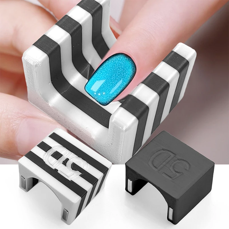 

1pcs 3D Printed Nail Art Magnetic Stick Nail Art 5D Automatic Magnet Suitable for DIY Cat Eye Gel Nail Polish Manicure Tools
