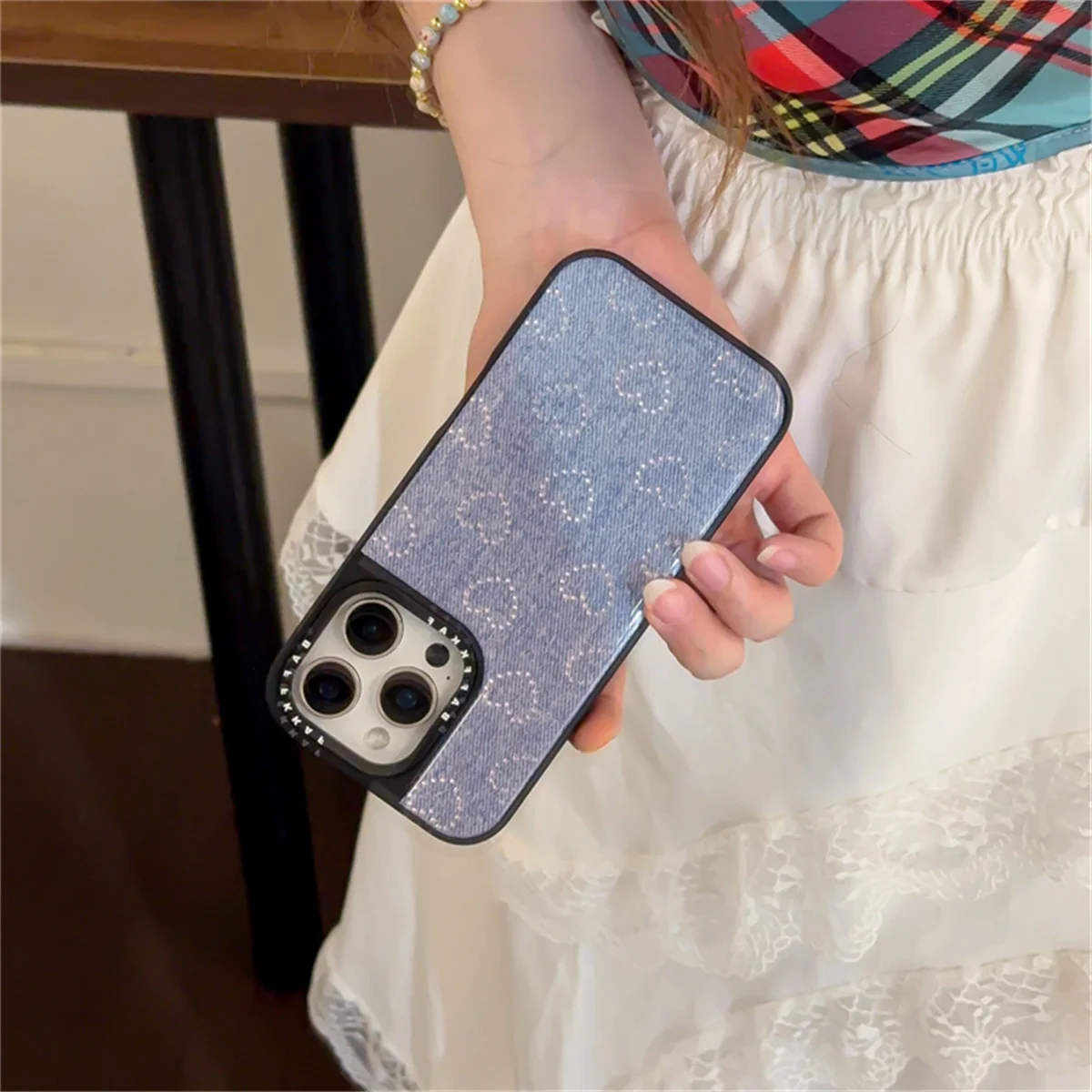 Funda de teléfono con diseño de corazón de amor vaquero a la moda para iPhone 16 Pro 15 14 Pro Max, fundas duras bonitas a prueba de golpes 15 Promax