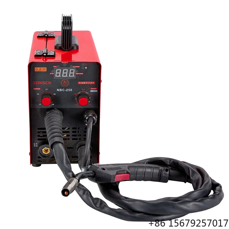 New Portable 3-in-1 MIG/MAG/MMA IGBT Inverter Gasless Welding Machine with DC Motor