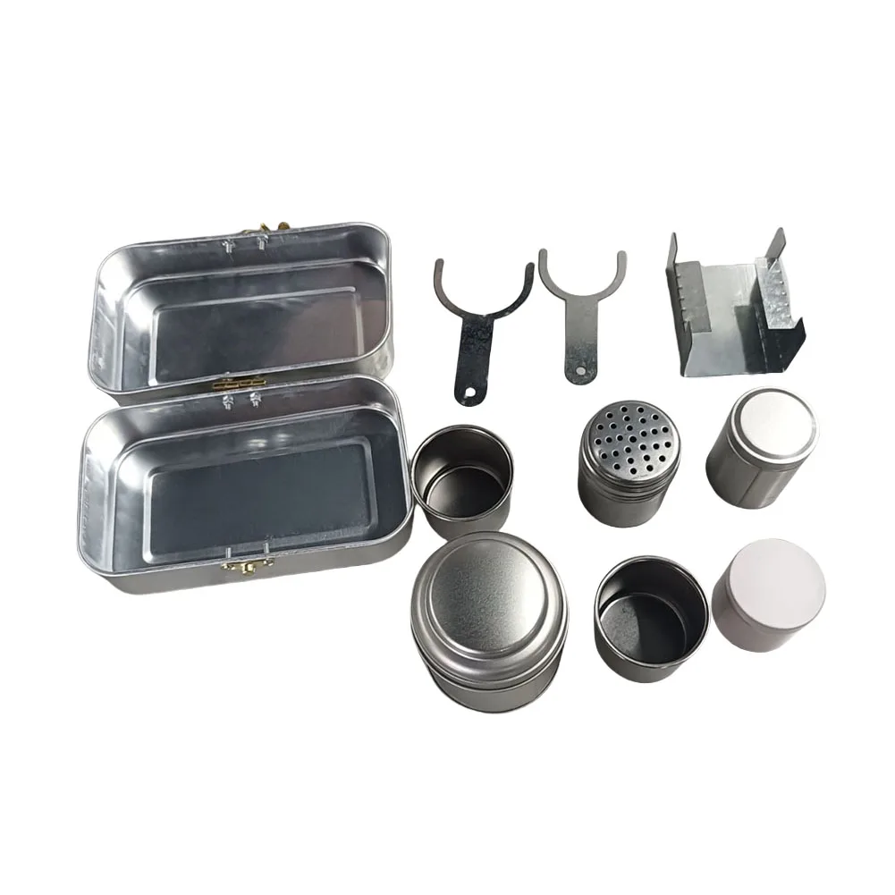 Conjunto de copos de acampamento reutilizáveis, canecas de café de acampamento, aço inoxidável, ornamento colecionável, mochila, kit de café para acampamento, viagem, cozinha