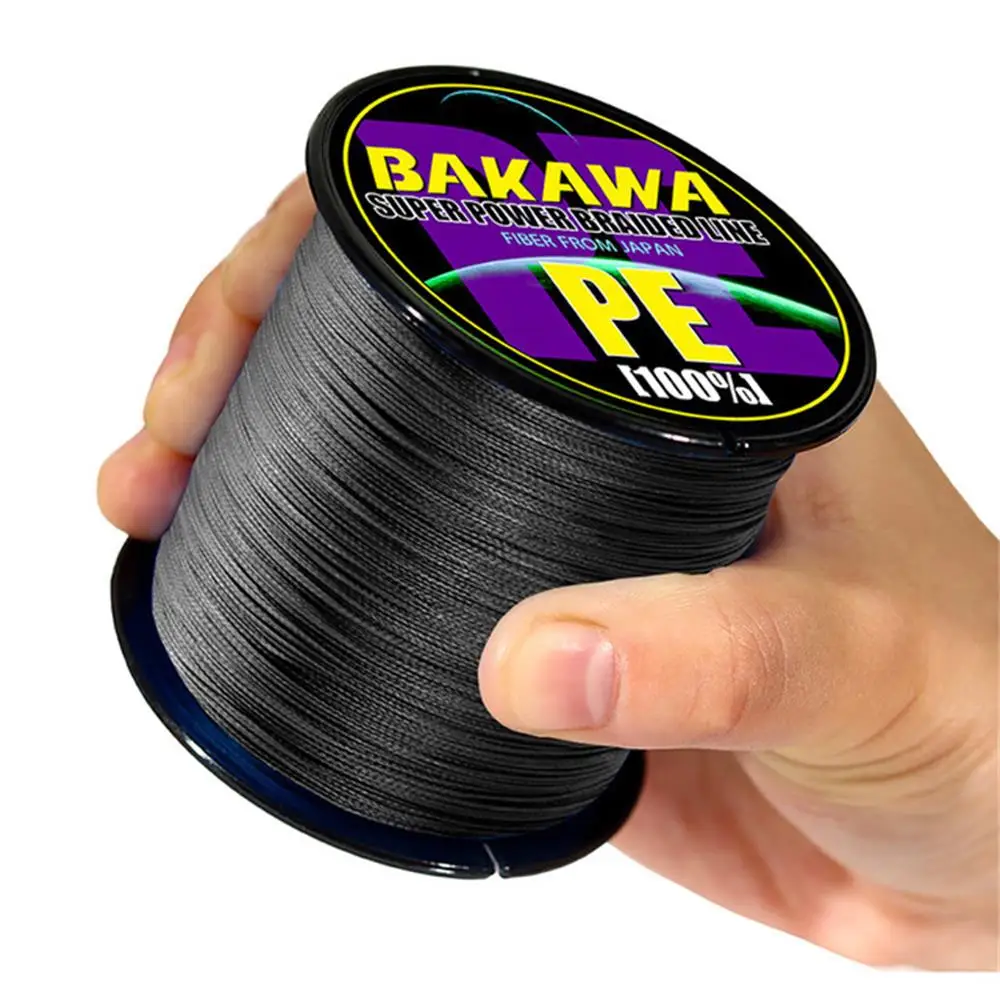 BAKAWA 4 Strands 300M PE Braided Fishing Line 8-80LB Japan Multifilament Smooth and Durable Carp Wire Saltwater Freshwater Pesca