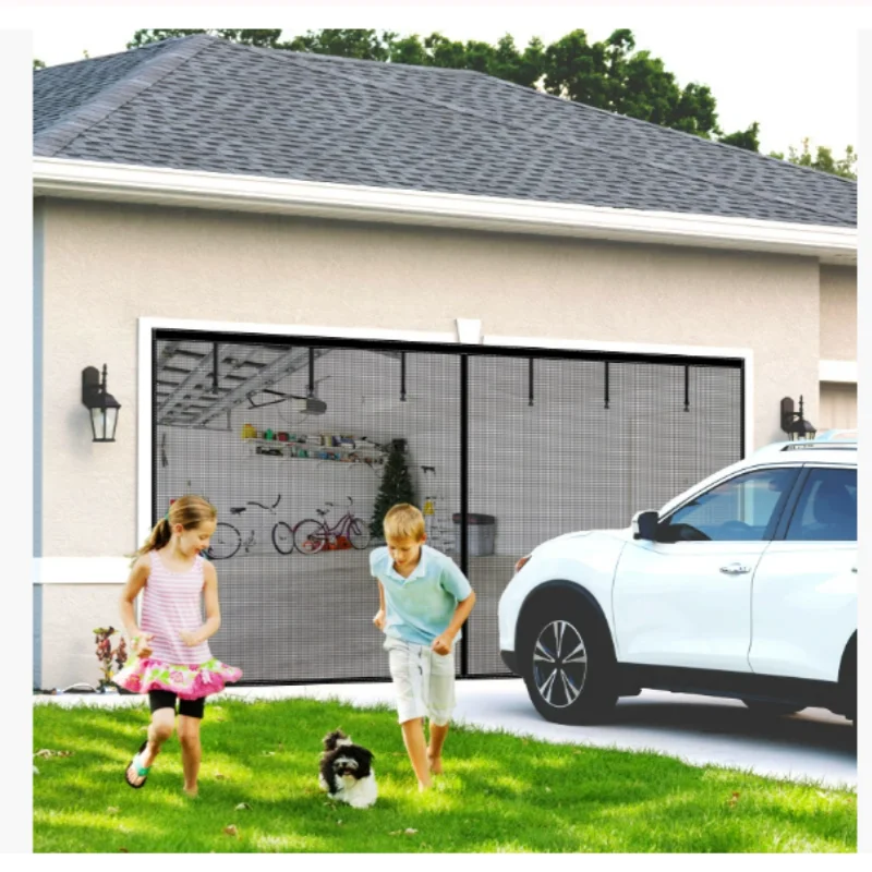 8x7ft-254x218cm-garage-door-curtain-custom-size-summer-anti-mosquito-insect-mesh-automatic-closing-magnetic-curtain
