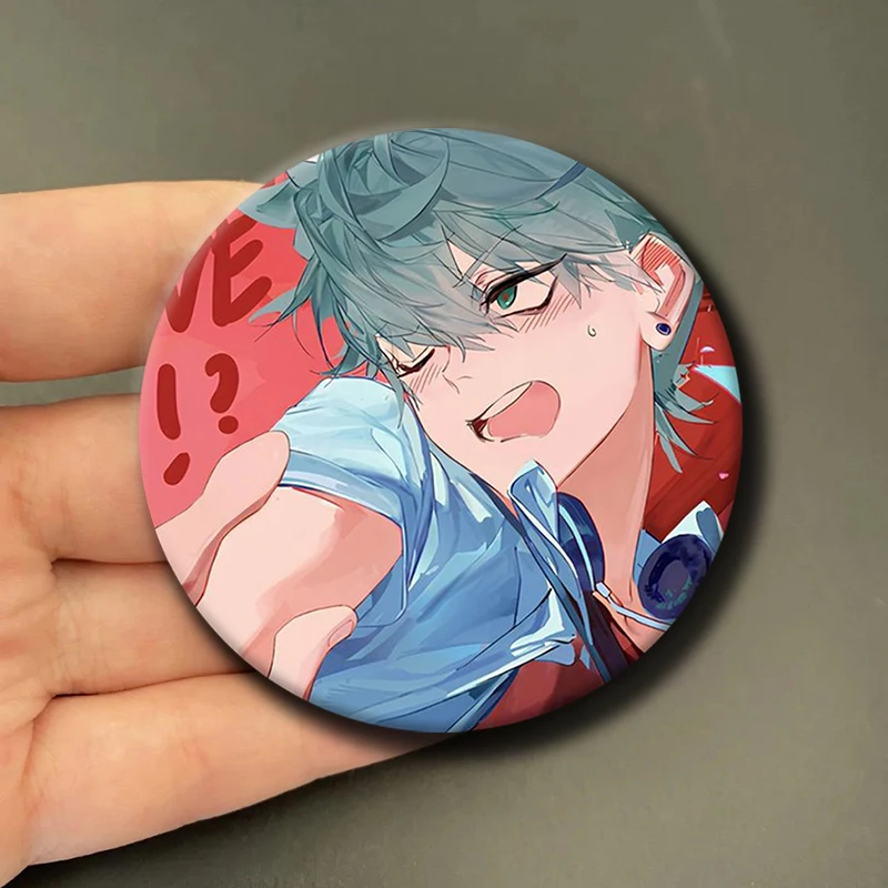 Anime Peripheral Alien Stage Button Pins for Backpack Decor Cartoon Character Till Round Brooch Clothes Accessories Jewelry Gift