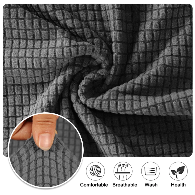 Durable Elastic Fabric Cover For Dining Chairs,Jacquard Chair Cover,Chairs Covers Stretch For Kitchens Home Living Room Decor