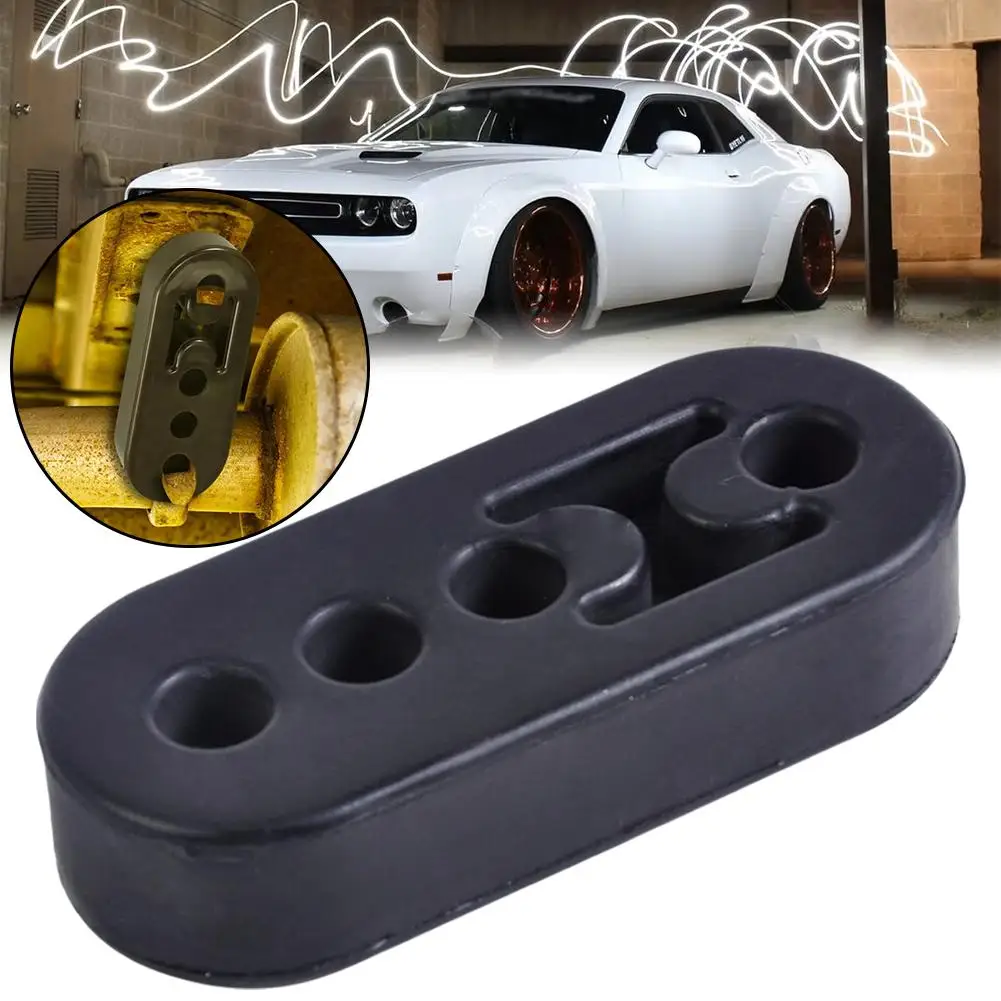 Exhaust Hangers Universal 4 Holes Car Exhaust Mount Brackets Rear Rubber Muffler Hanger For Protecting Car System Tool