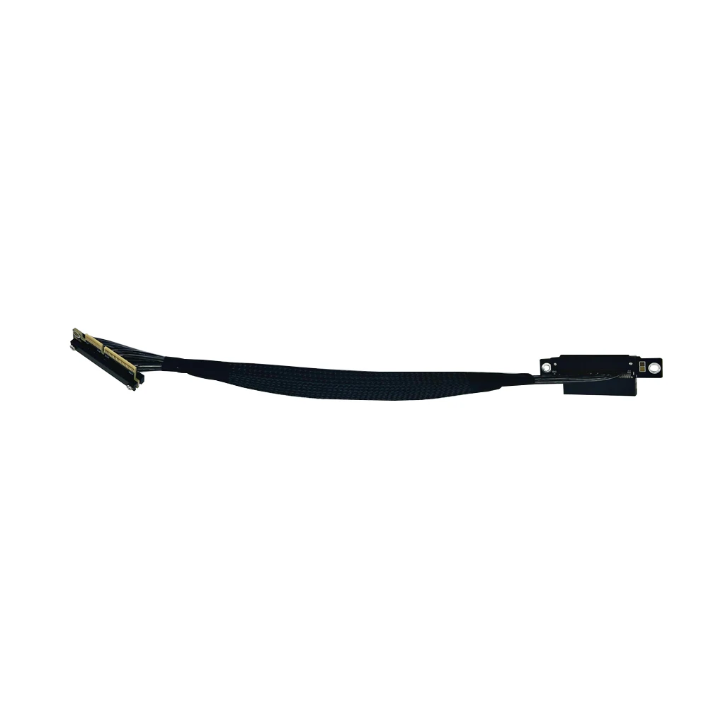 PCIe 5.0 Reverse Side‑Bend Riser Extension Cable Left‑Right Dual‑Exit Gen5 128Gbps For Capture Network PCIe SSD Expansion Card