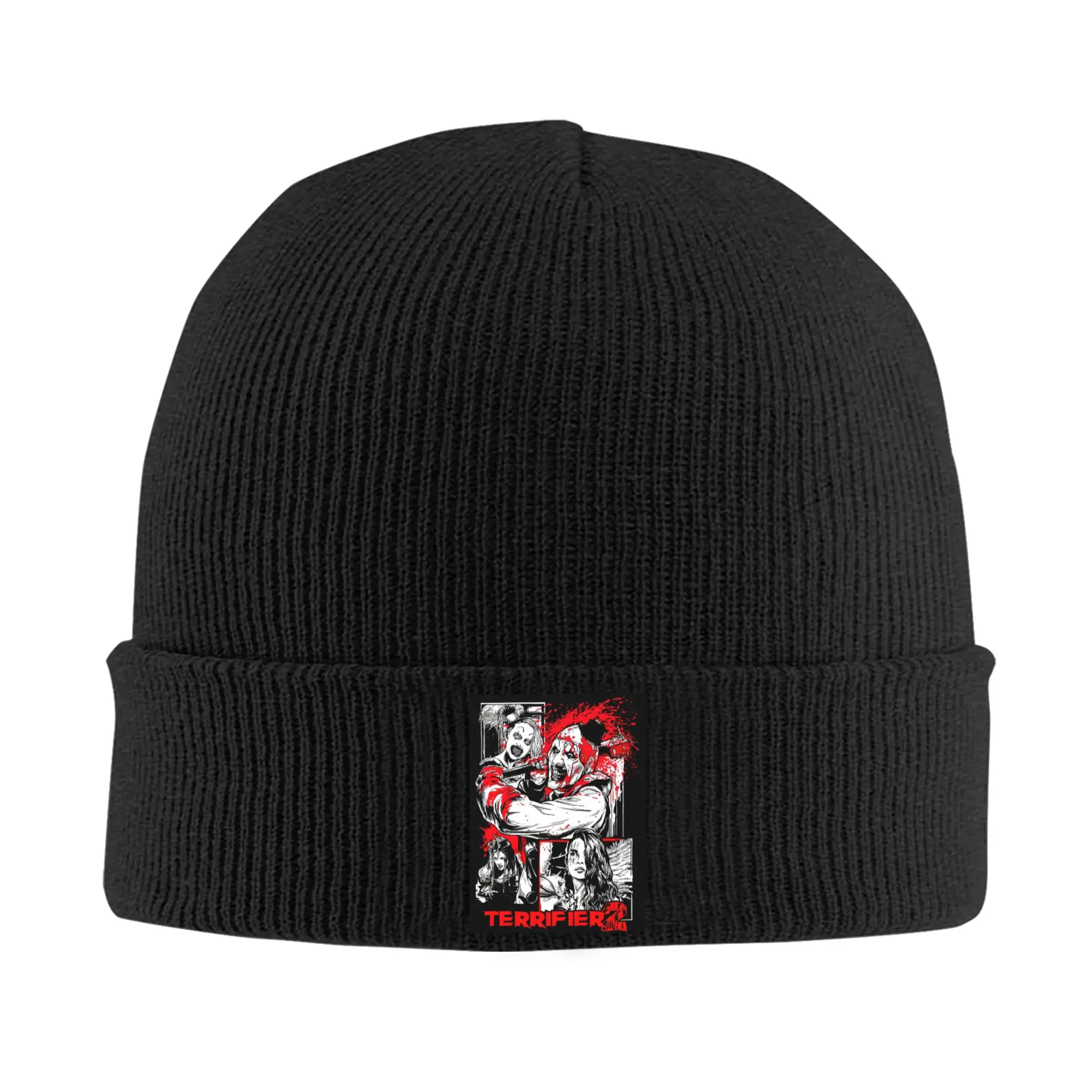 T-Terrifiers 2 Halloween Essential Skullies Beanies Caps Unisex Winter Warm Knit Hat Adult  Bonnet Hats Outdoor Ski Cap