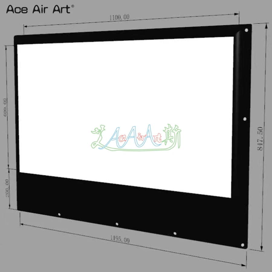 High Quality PVC 12mLx8.5mW Heat Sealing Inflatable Projection Screen For Outdoor Entrainment Place Video Online Play