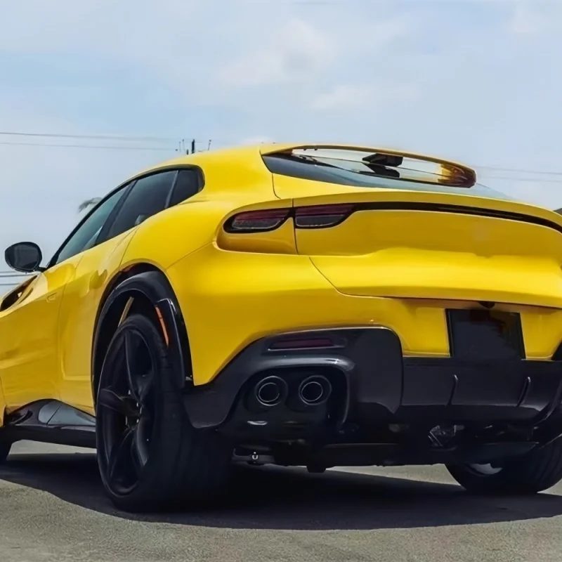 Новый OEM-стиль, сухая задняя губа диффузора из углеродного волокна, подходит для модификации кузова Ferrari Purosangue FUV