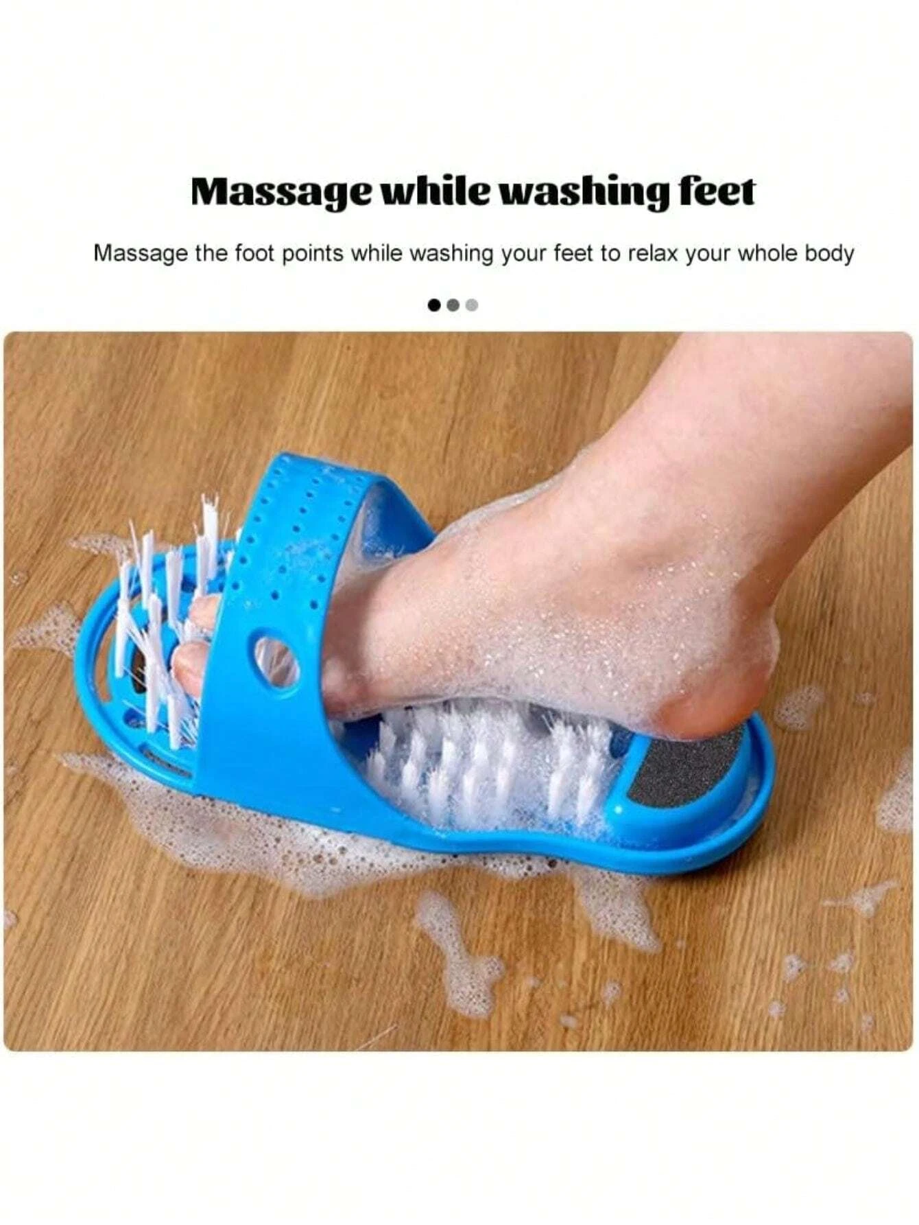 1PC Shower Foot Scrubber Massager Cleaner Spa Exfoliating Washer Wash Slipper Tools Bathroom Bath Foot Brushes Remove Dead Skin