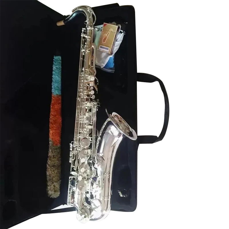 

New Japanese Silvering YTS 875EX B-flat professional Tenor saxophone all-silver made the most comfortable feel tenor sax jazz Mu