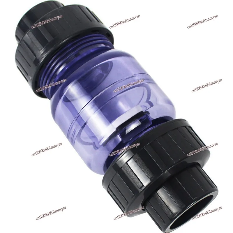 UPVC One Way Non Return Check Valve for Aquarium Fish Tank Plastic Water Pipe Water Pump