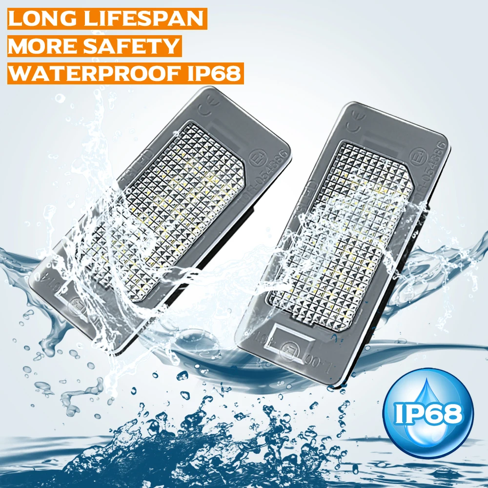 Led License Number Plate Light For BMW E82 2D Coupe 07~11 E88 2D Cabrio 07~11 F22 2D Coupe/F23 2D Cabrio 13~ F45 2014