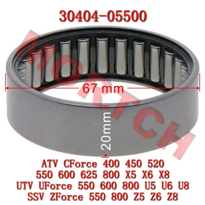 

NEEDLE BEARING 55BTM6720A 30404-05500 CFMoto UForce ZForce 450L 520L 550 600 800 Trail X5 X6 X8 Z6 CF400ATR CF400AU CF600AU-L