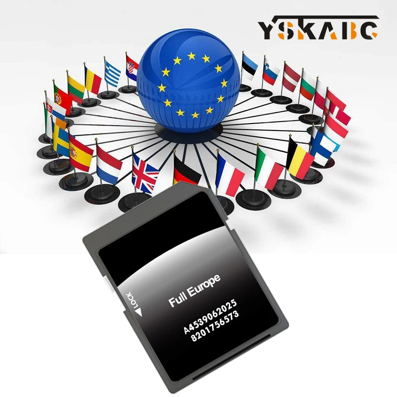 

Быстрая доставка по всей Европе: Карта Европы 2025 для Smart 453 с навигацией Cool & Media, автомобильная SD-карта A4539062025 с защитной пленкой от искажений