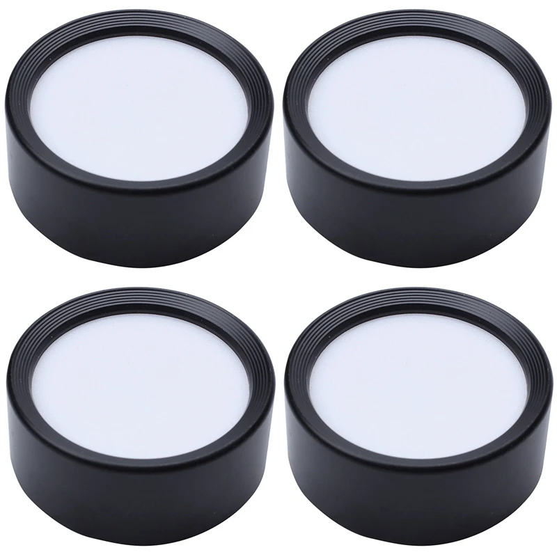 

4X Round Surface Mounted Downlight Ceiling Lamps Spot Light 220V Ceiling Lamps Ultra Thin Light 4000K 5W Black Shell