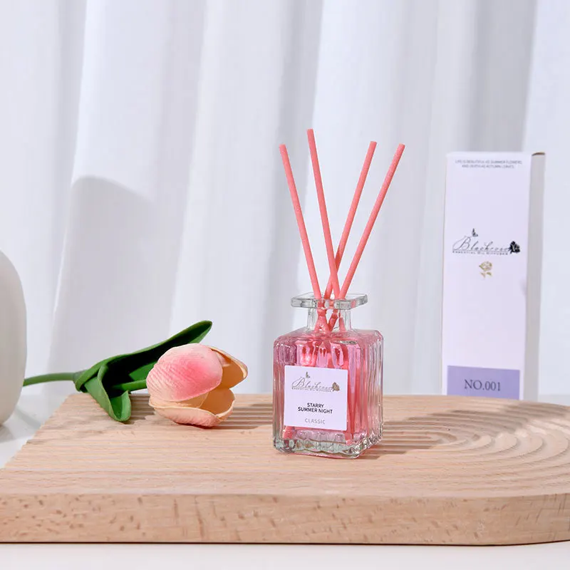 50ml Reed Diffuser Bottle with Essential Oil Lavender Osmanthus Peach Diffuser Sets Hotel Home Aromatherapy Air Fresh Fragrance