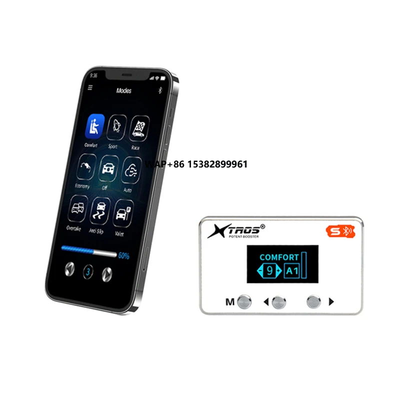 Throttle Controller with bluetooth Version Accelerator Pedal Booster Eliminate Throttle Delay for 4X4 Vehicles