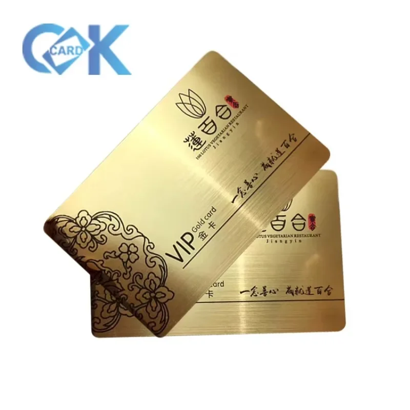 

Gold Tone VIP Business Card / Metal Name Card