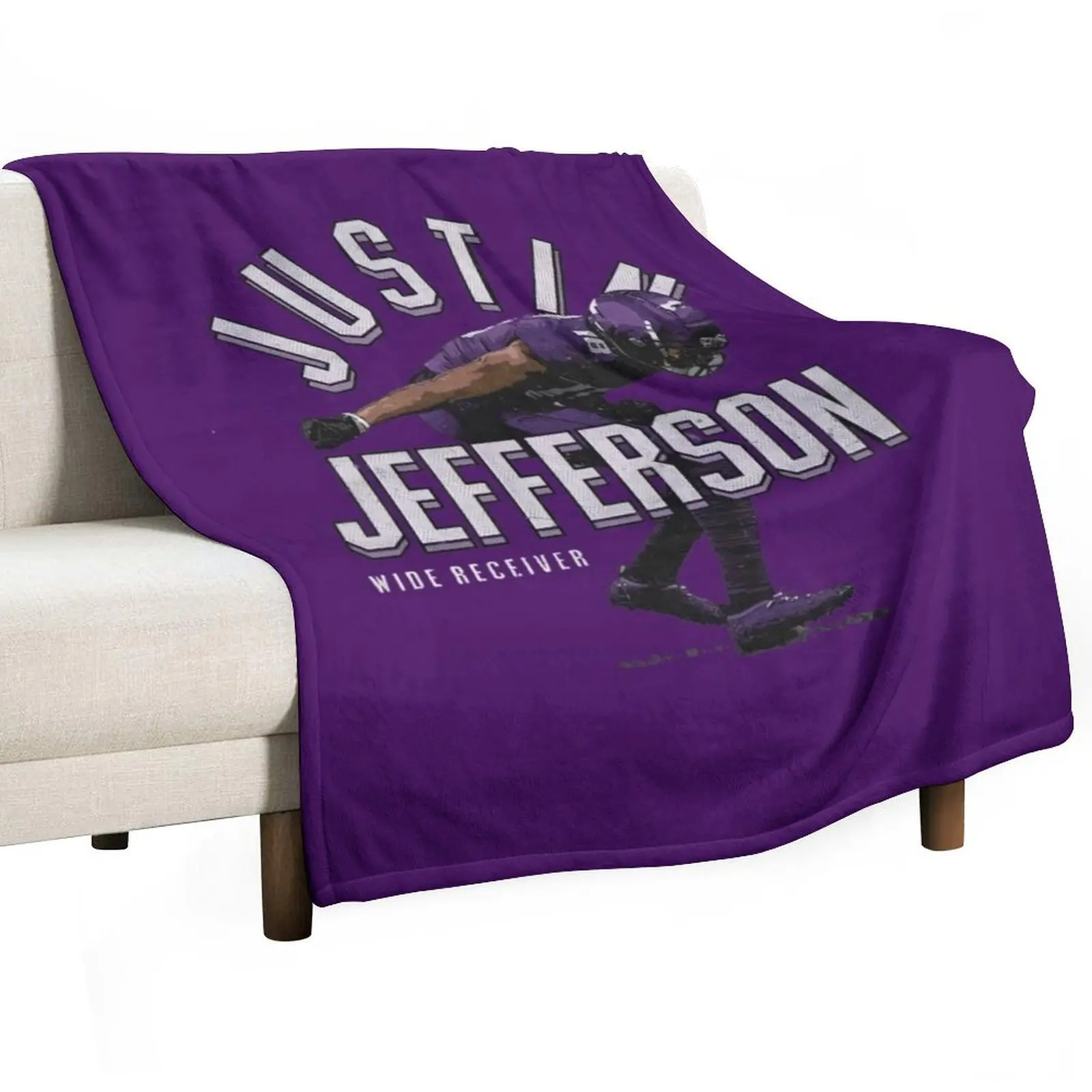 Justin Jefferson Throw Blanket For Decorative Sofa Bed linens for sofa Blankets