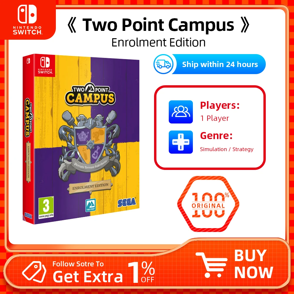 TWO POINT CAMPUS ENROLMENT EDITION - Nintendo Switch-spelaanbiedingen voor Nintendo Switch OLED Nintendo Switch-gamekaart Fysiek