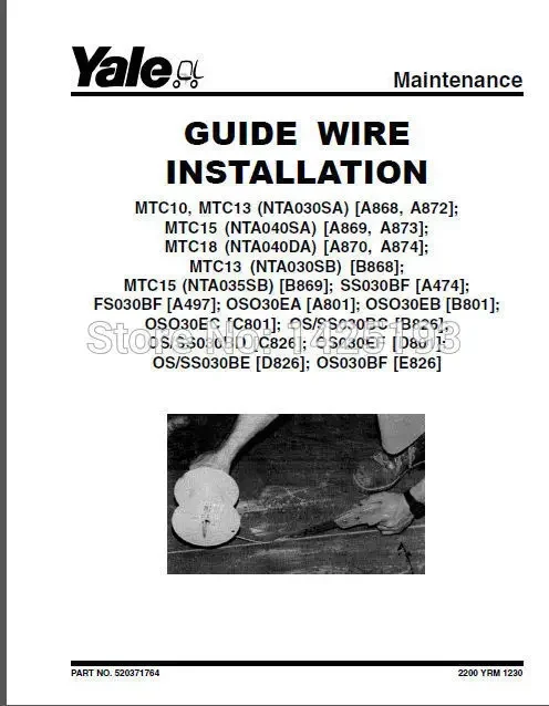 SpecDiag New Yale All Wiring Diagrams and Service Manuals PDF 2023 FULL SET