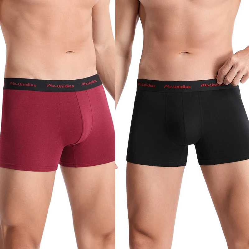 5 قطعة الملاكمين بلون الرجال السروال القطن الرجال سراويل مثير رسالة شريط مرن الملابس الداخلية للرجل سراويل بوكسر