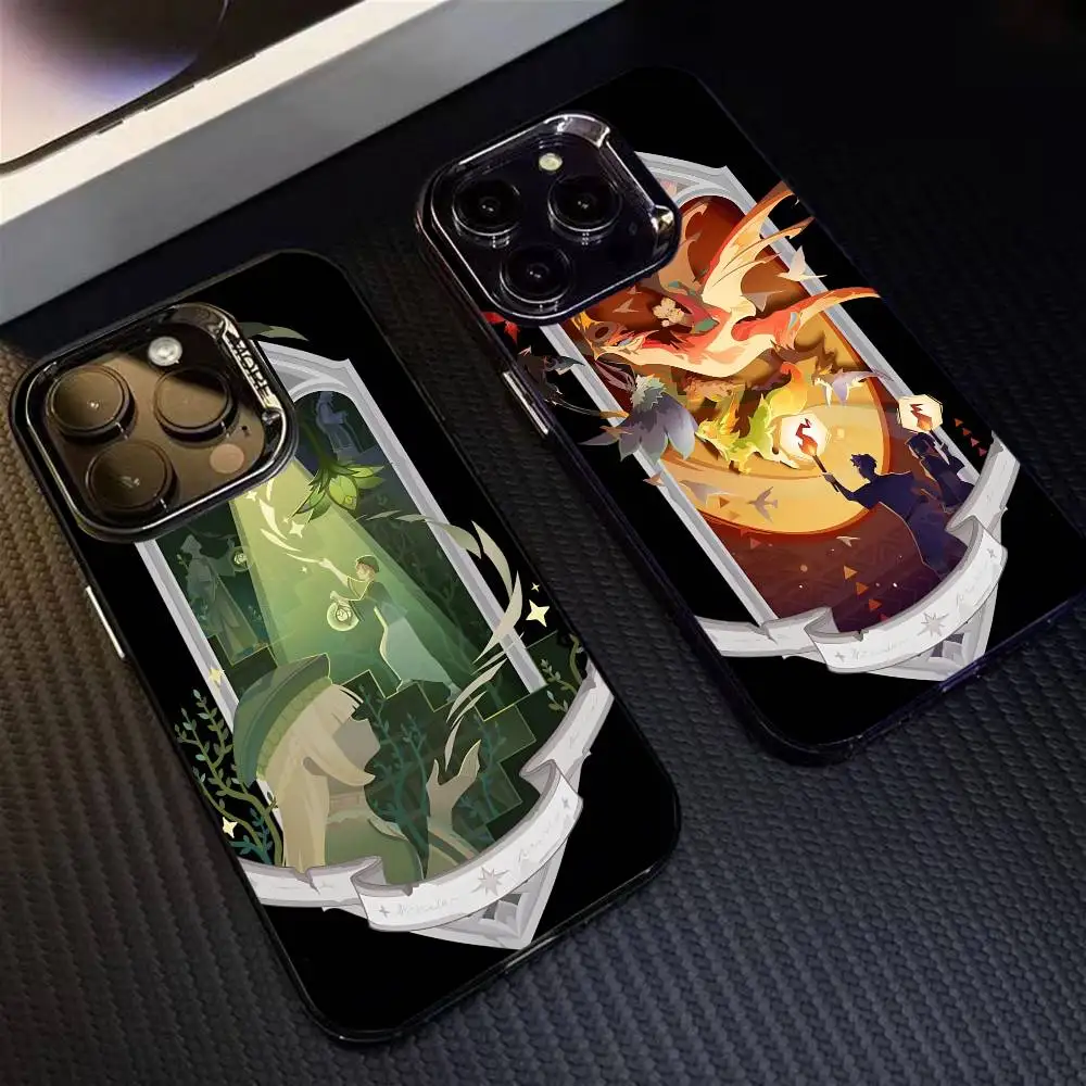 

The Cards Of L-Lunar Arcanum Phone Case For iPhone 16 17 15 14 12 13 Pro Max Black Color Shockproof Cover