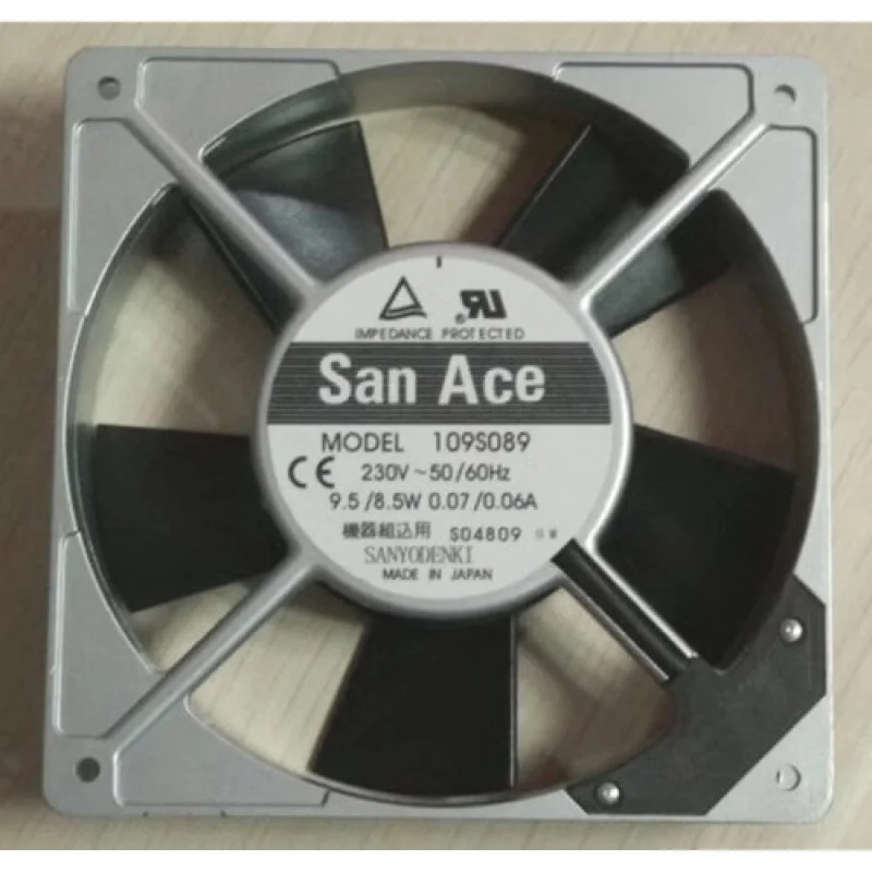 

C for Sanyo 109S089 230V 9.5W/8.5W 0.07A/0.06A Metal Axial Cooling Fan