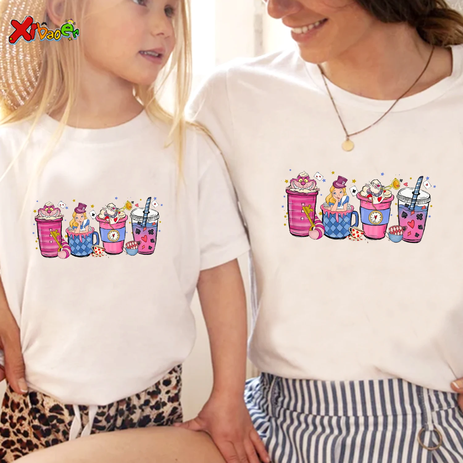 Family Matching Outfits Kids Shirts Cute Princess Girl Boy Clothing Toddler Baby Outfit Familia Mother Daughter Matching Clothes