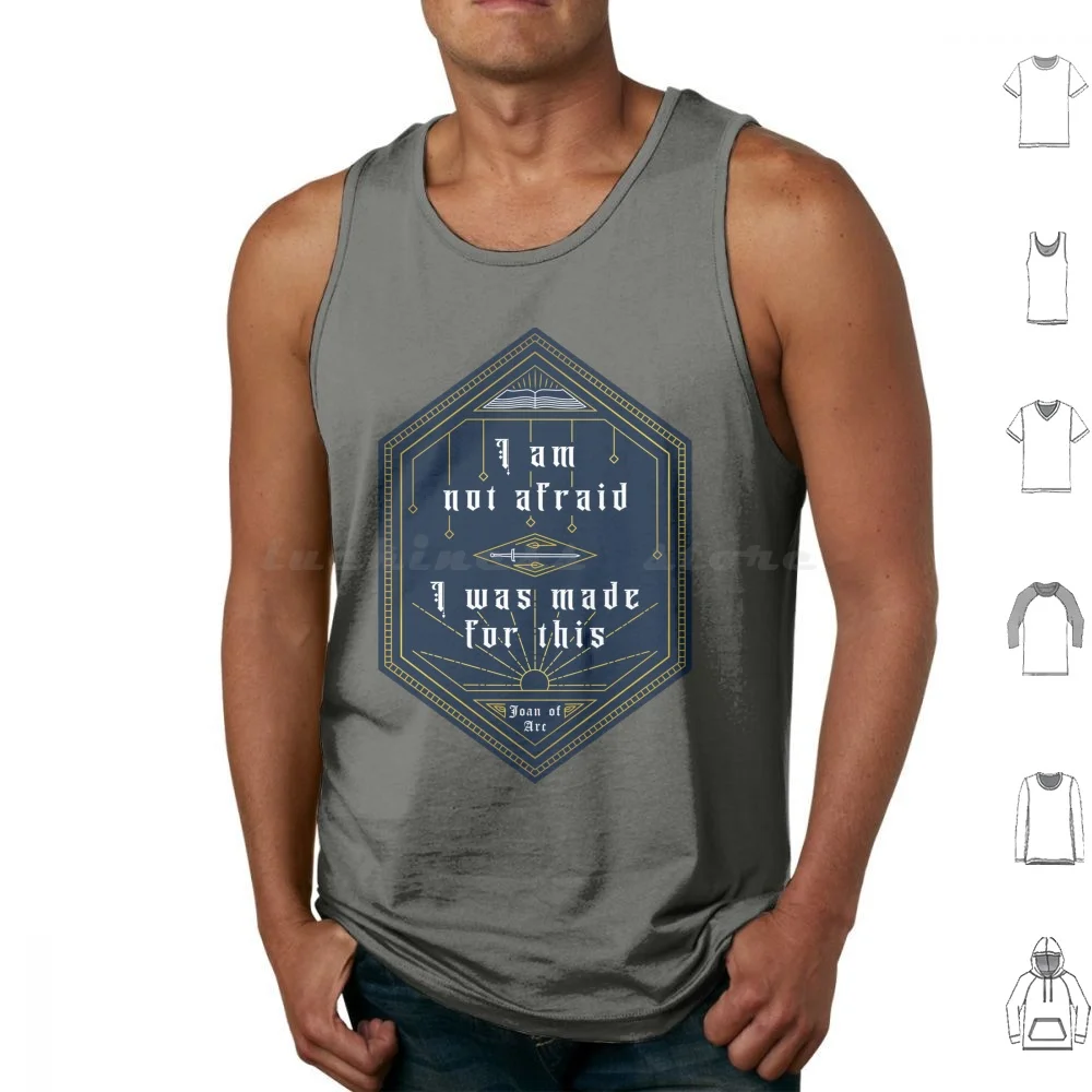 Saint Joan Of Arc Quote Tank Tops Print Cotton Joan Of Arc Feminism Joan France Feminist Jeanne Darc Arc Catholic Saint