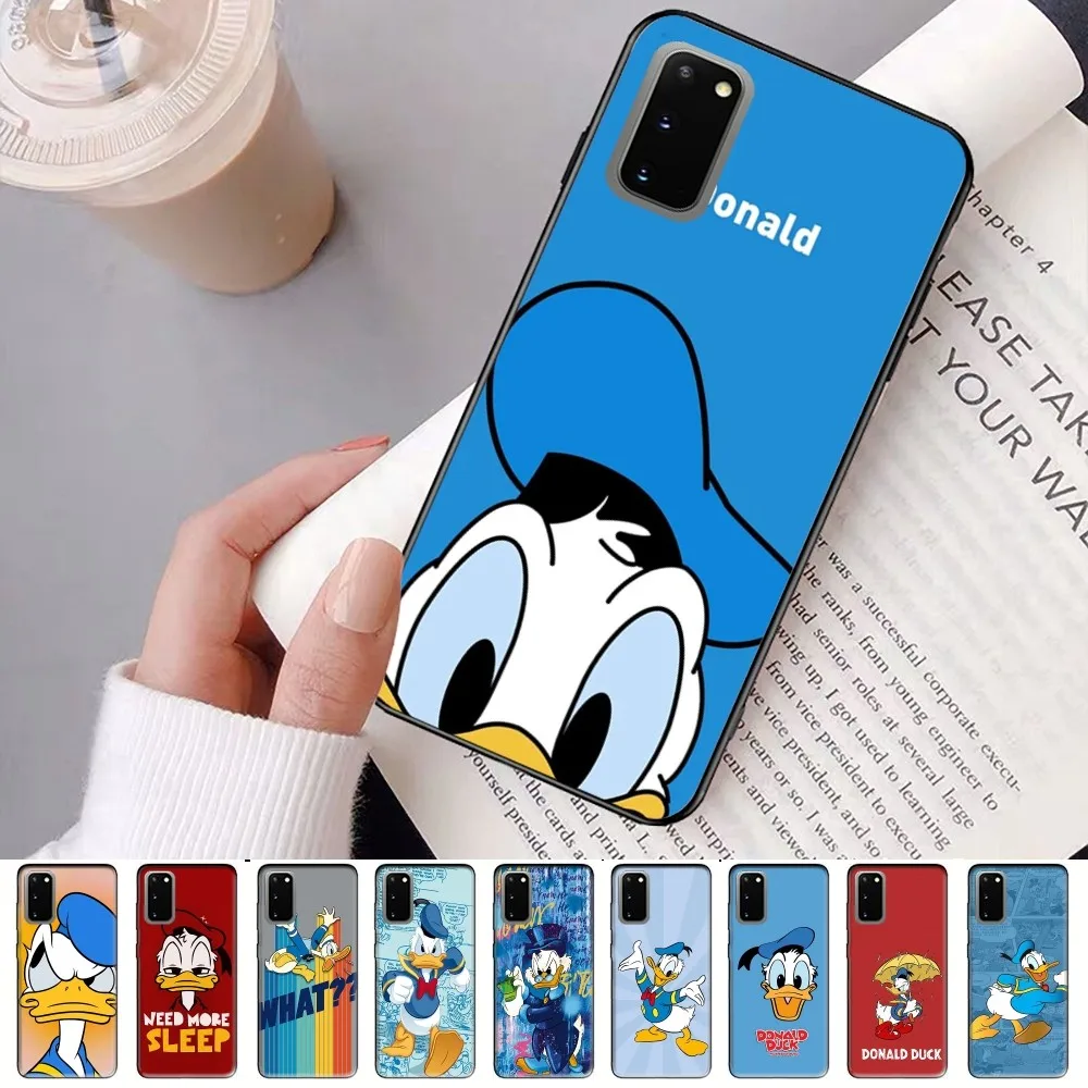 D-Donald Duck Phone Case For Samsung S 9 10 20 21 22 23 30 23 24 Plus Lite Ultra FE S10lite Fundas