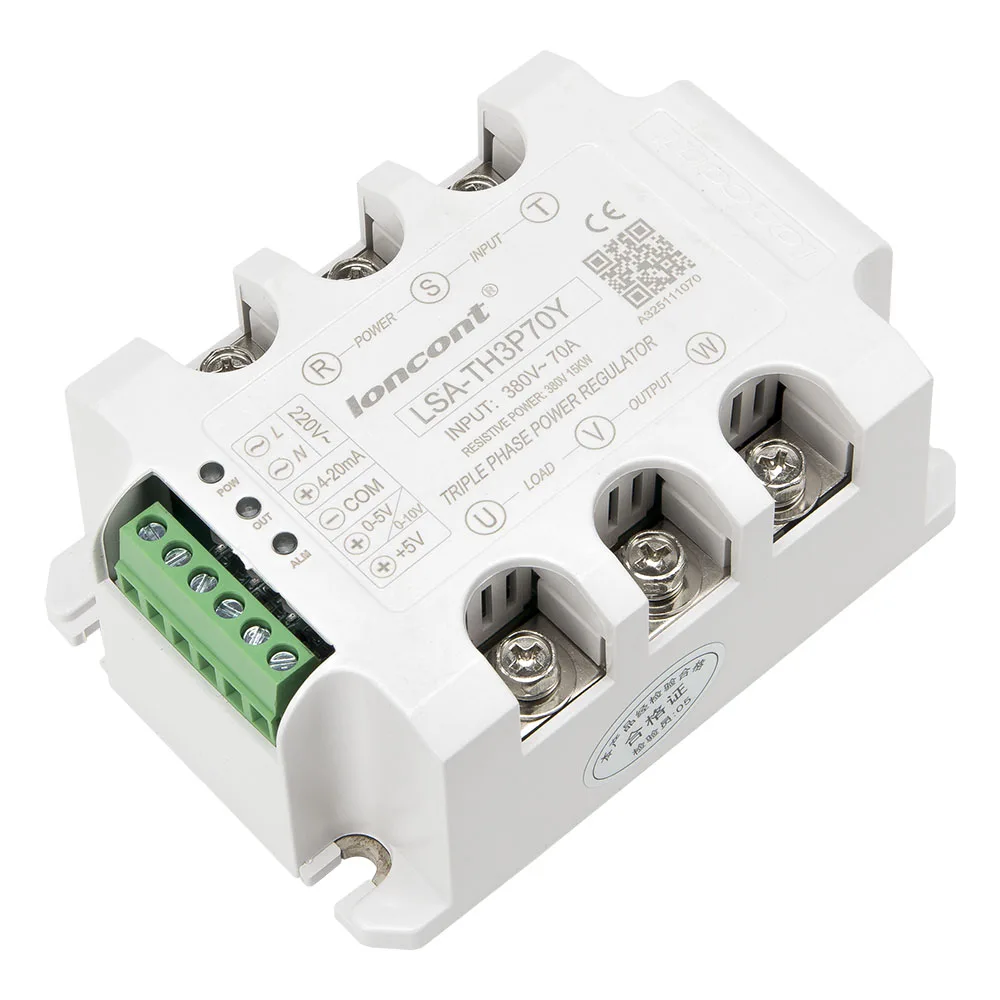 

LSA-TH3P70Y Three phase AC 70A 380V solid state voltage regulator / power regulator module