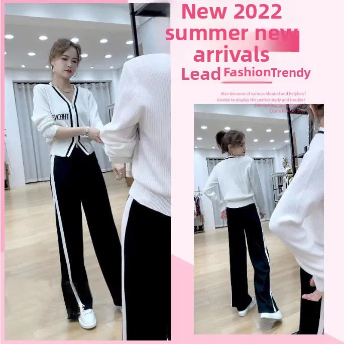 Faionable Ele Set da due pezzi da donna Primavera 2023 Casual dimagrante Sli Ensemble Hot Trendy Outfit per un look più giovane