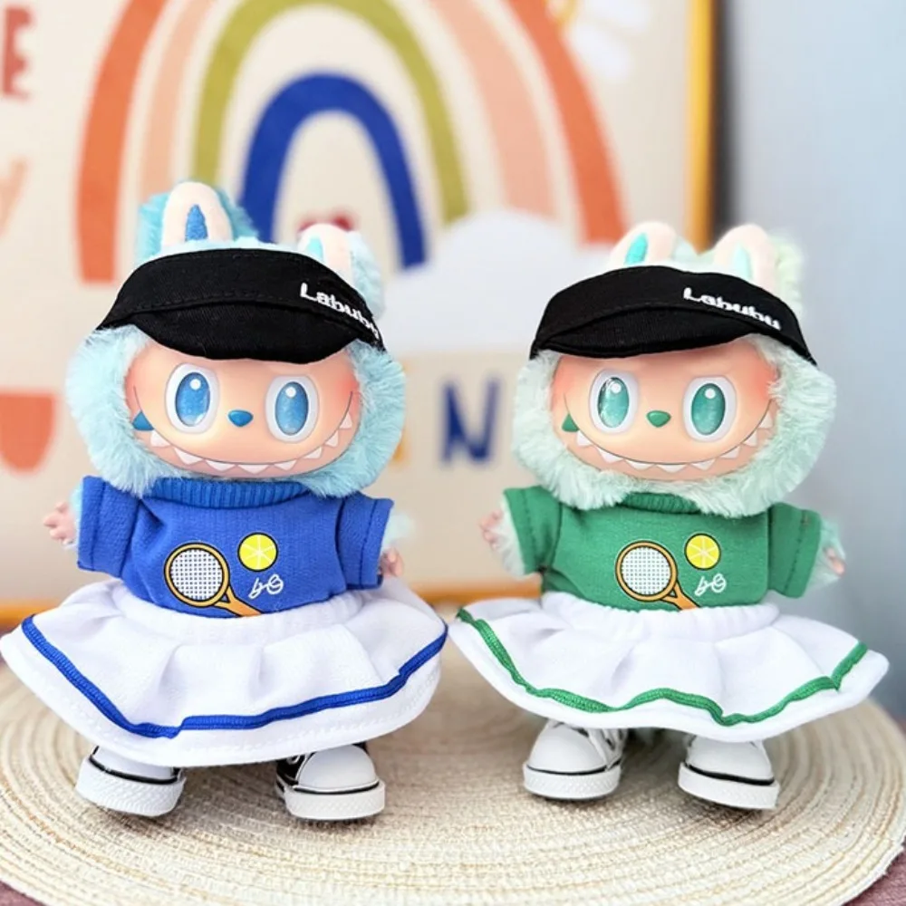 

17 см Labubu I II Idol куклы теннисный спортивный костюм мини плюшевая кукла одежда Корея Kpop Exo Idol куклы DIY аксессуары