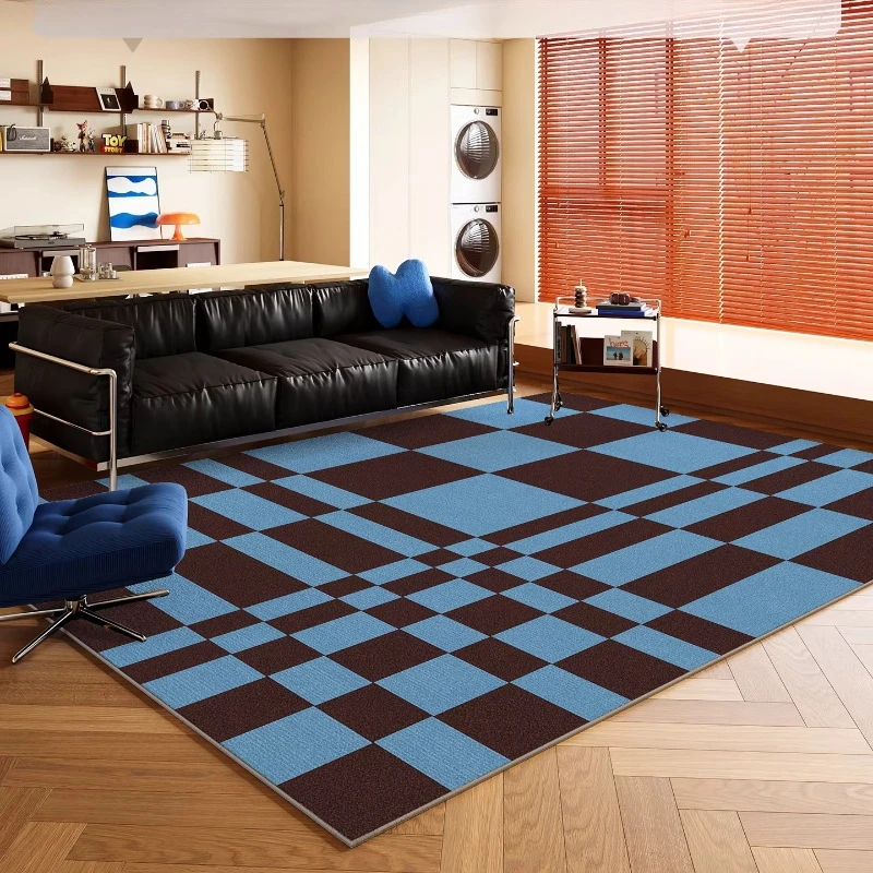 

High-end Art Luxury Living Room Carpet Sofa Coffee Table Soft Fluffy Floor Mat Home Washable Easy Clean Bedroom Bedside Rug 양탄자